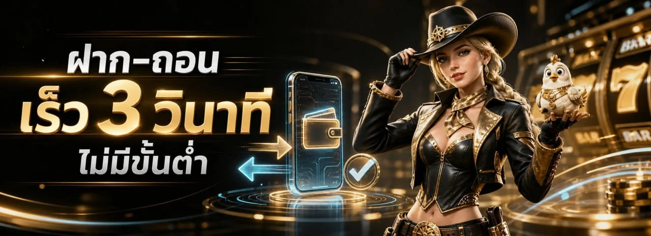 ระบบฝากถอนออโต้ BRIGHT789 รวดเร็วทันใจ